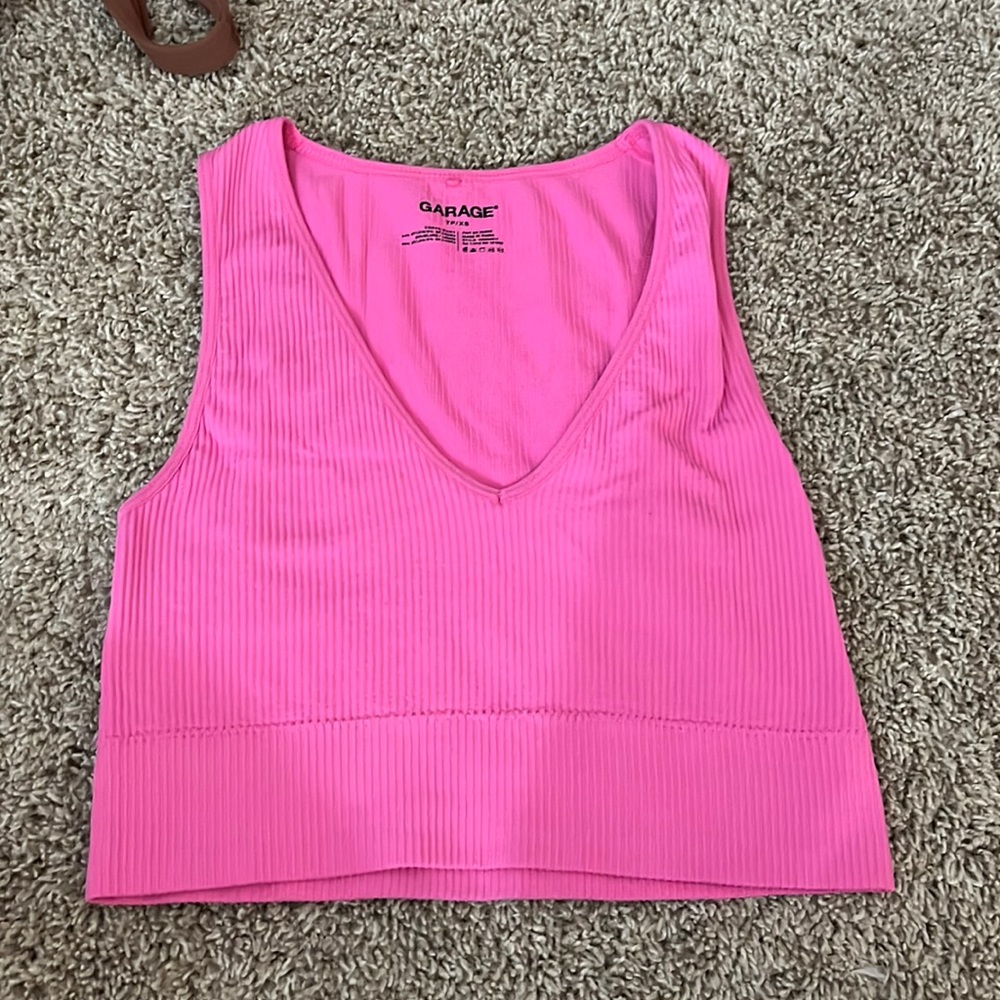 Pink crop top- garage